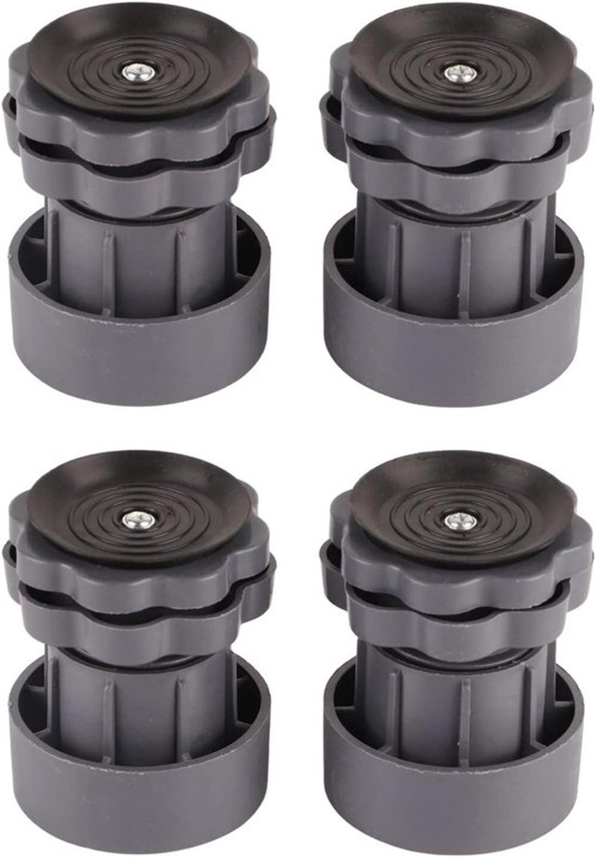 Trillingsdempers Wasmachine- Geluiddempers- Anti-Slip- Universeel- Zwart- Set van 4- Geschikt voor Droger - Bescherming tegen trillingen en geluid- Ondersteuning - Geschikt voor diverse modellen - Anti-vibratiepads.