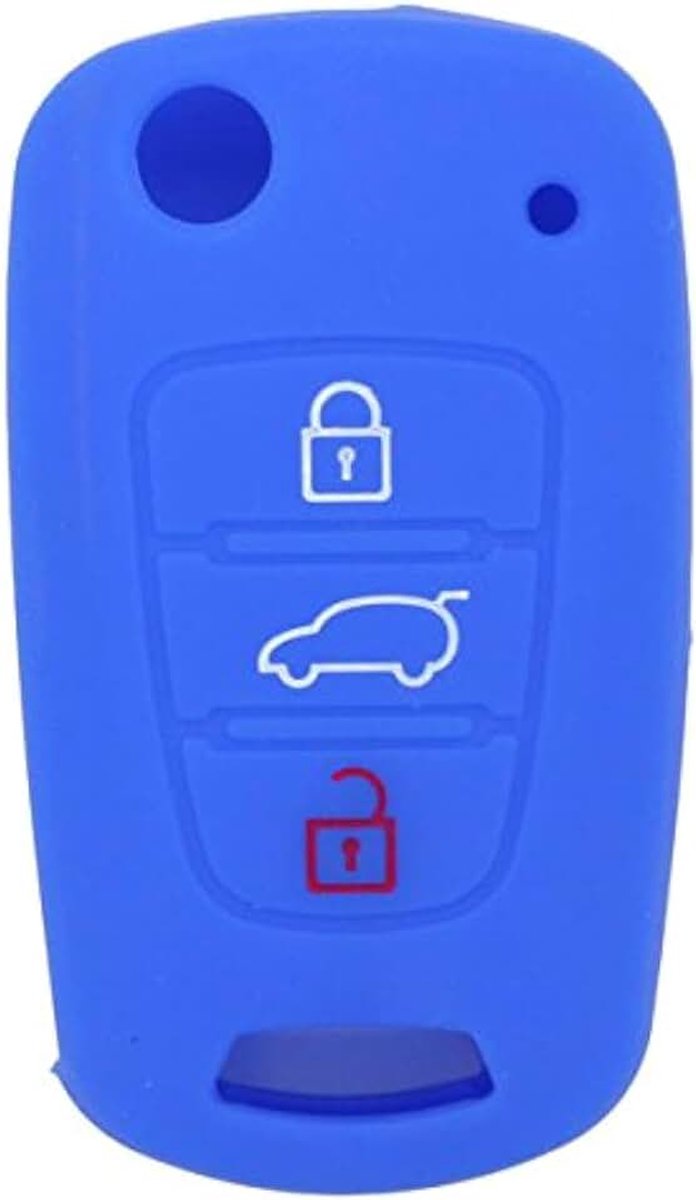 Silicone Cover Skin Jacket voor Hyundai Kia 3 Button Flip Sleutel cv9100 afstandsbediening