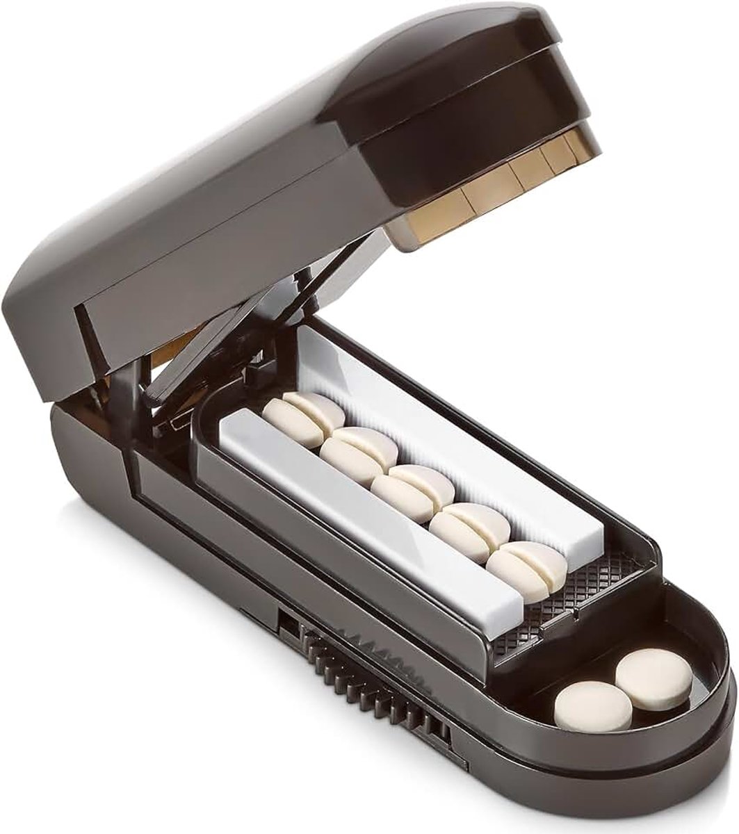 Pillensnijder - Meerdere splitter-pillensnijders voor kleine tot grote pillen, multi-tablet splitsnijder met nauwkeurige piluitlijningssnijder