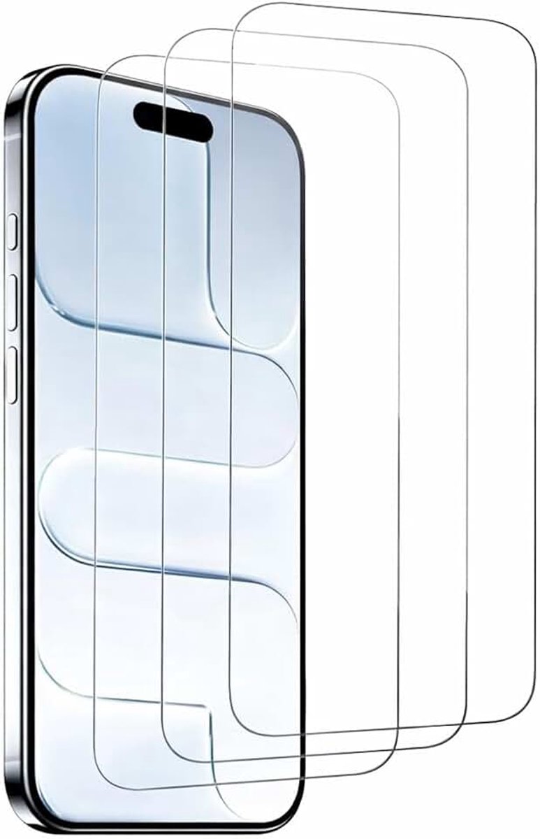 3 stuks pantserbescherming van gehard gehard glas voor iPhone Air Screen Protector Screen Protector Folie Anti-Kras 9H Hardheid HD Displaybeschermfolie 6,5 inch mobiele telefoon gehard glas Ultra