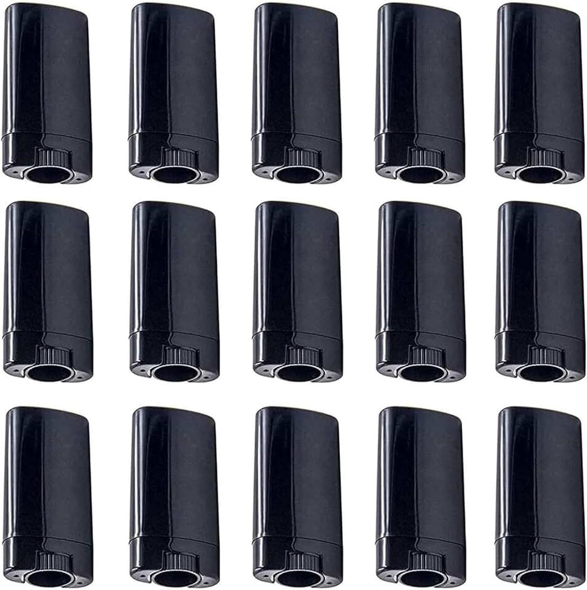 20 stuks 15 ml Lege Plastic ovaal Deodorant Containers en Lippenbalsem Buizen 0.5oz Deodorant Sticks Containers ovaal Twist-Up Buizen BPA-vrij voor DIY Zelfgemaakte Krijt Chapstick Flesjes