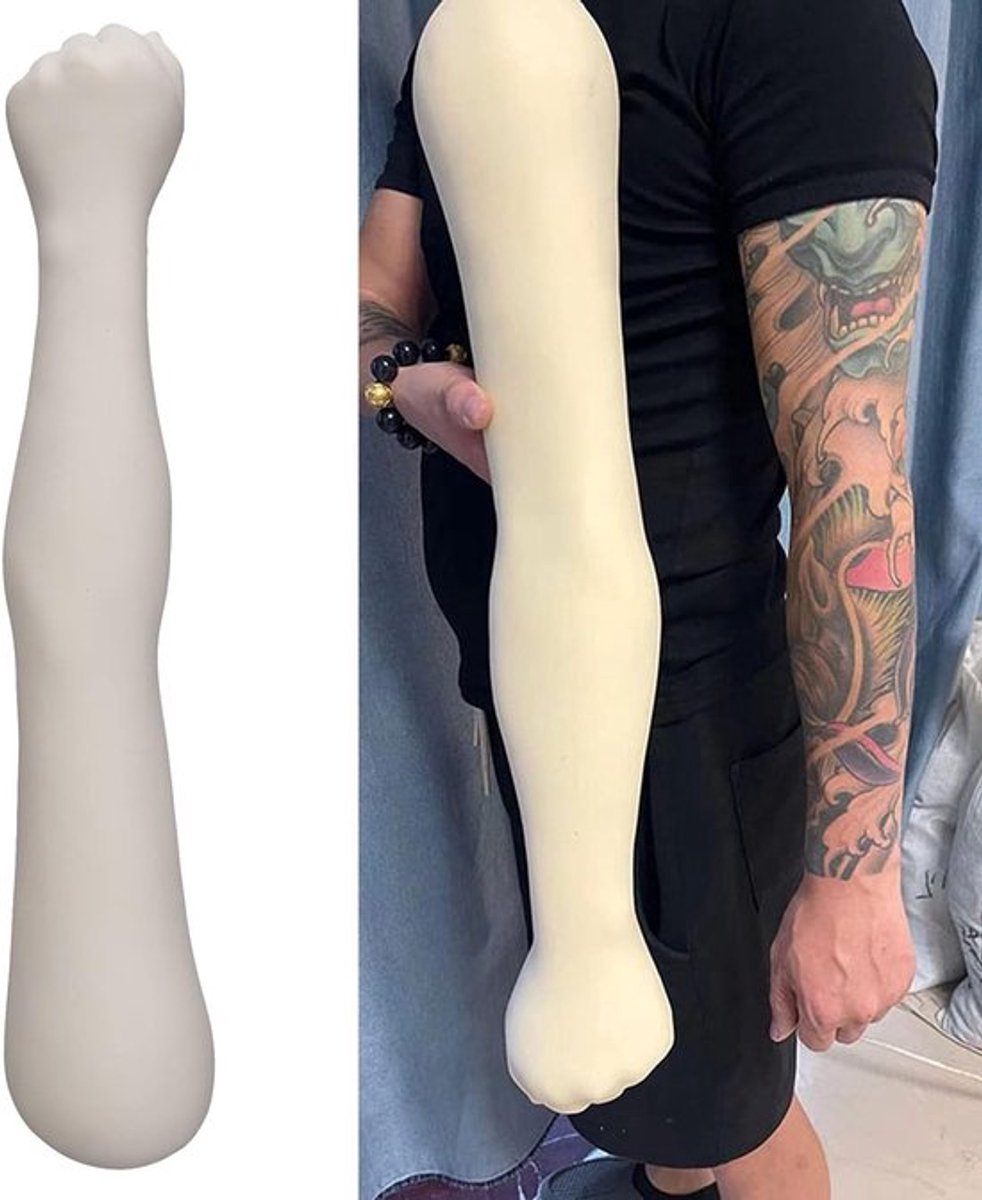 Realistische 63 cm Lange Soft Silicone Neppotlood Arm voor Tattoo Oefening en Training met Dummy Tattoo Huid Accessoires voor Beginners