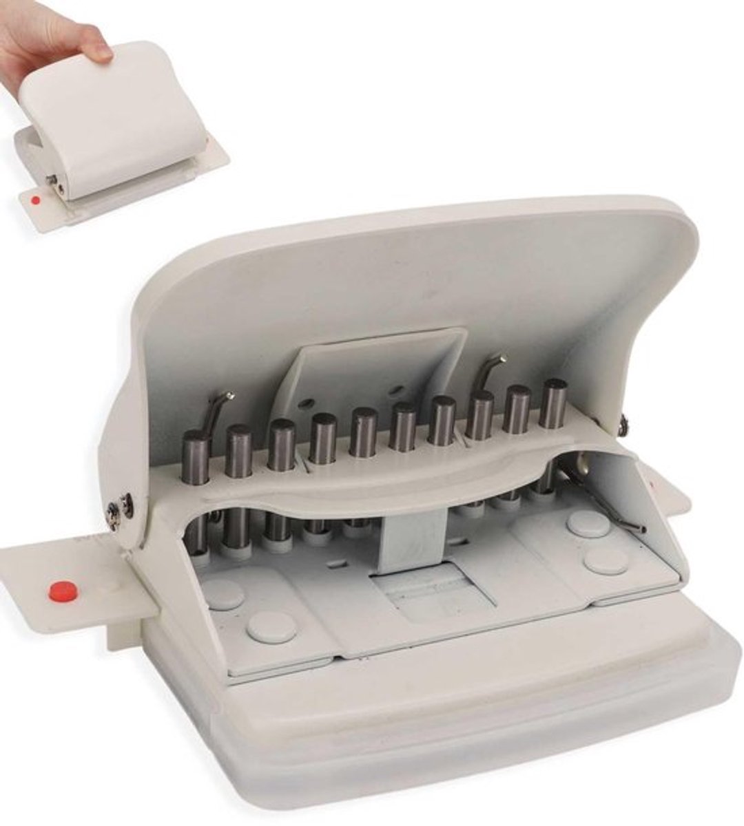 Envelopperforator 10 Gaten - Papier Pons - Ambachtelijke Punch - Metalen Perforator - Positioneringskolomlinialen - Scherpe Rand - Papierpons