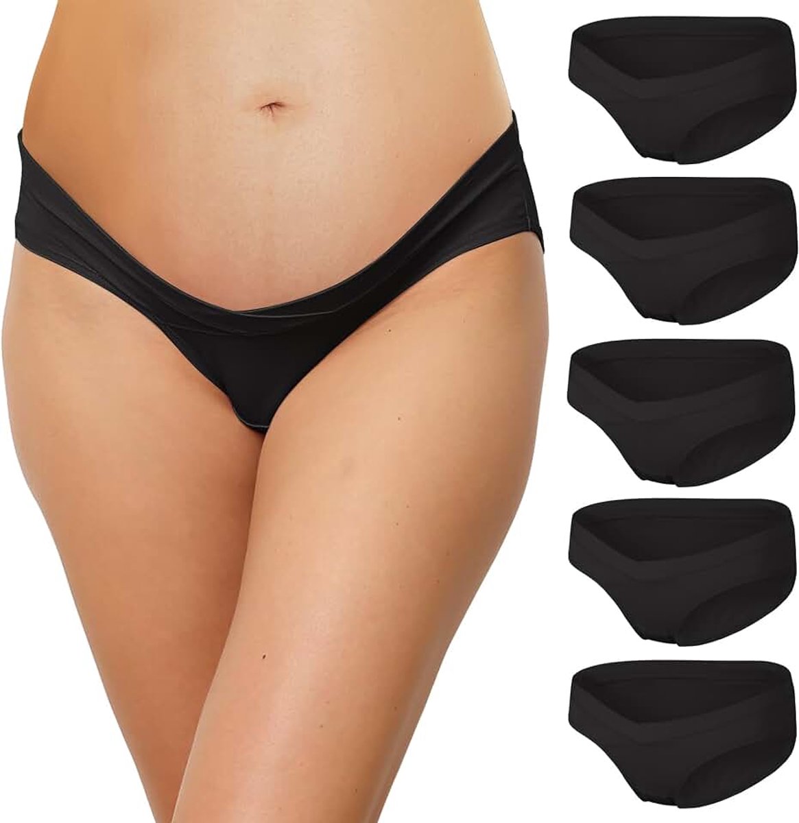 Ondergoed katoen dames zwangerschapsonderbroek keizersslipje 5-pack