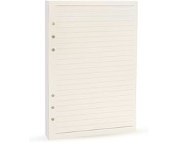 Refill Paper,A5 Planner Inserts,6 Ring Binder/Planner Refill Paper,A5 Lined Paper for Filofax, Personal Journals, 45sheets/90pages, Harphia(A5 5.59 x 8.27'',Line)