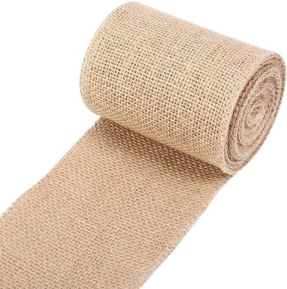 Lint Rol van Jute voor Bruiloft en Kerstfeest Decoratie, Natuurlijke Tafelloper voor Ambachtelijke DIY Projecten