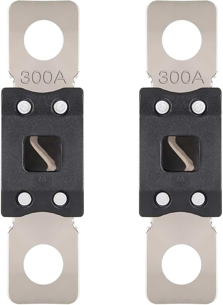 MEGA-zekering 300A Mega-zekering Auto 300 Amp Schroef-in Hoge Stroom Autozekeringen voor Caravans Vrachtwagen Bus (2 stuks)