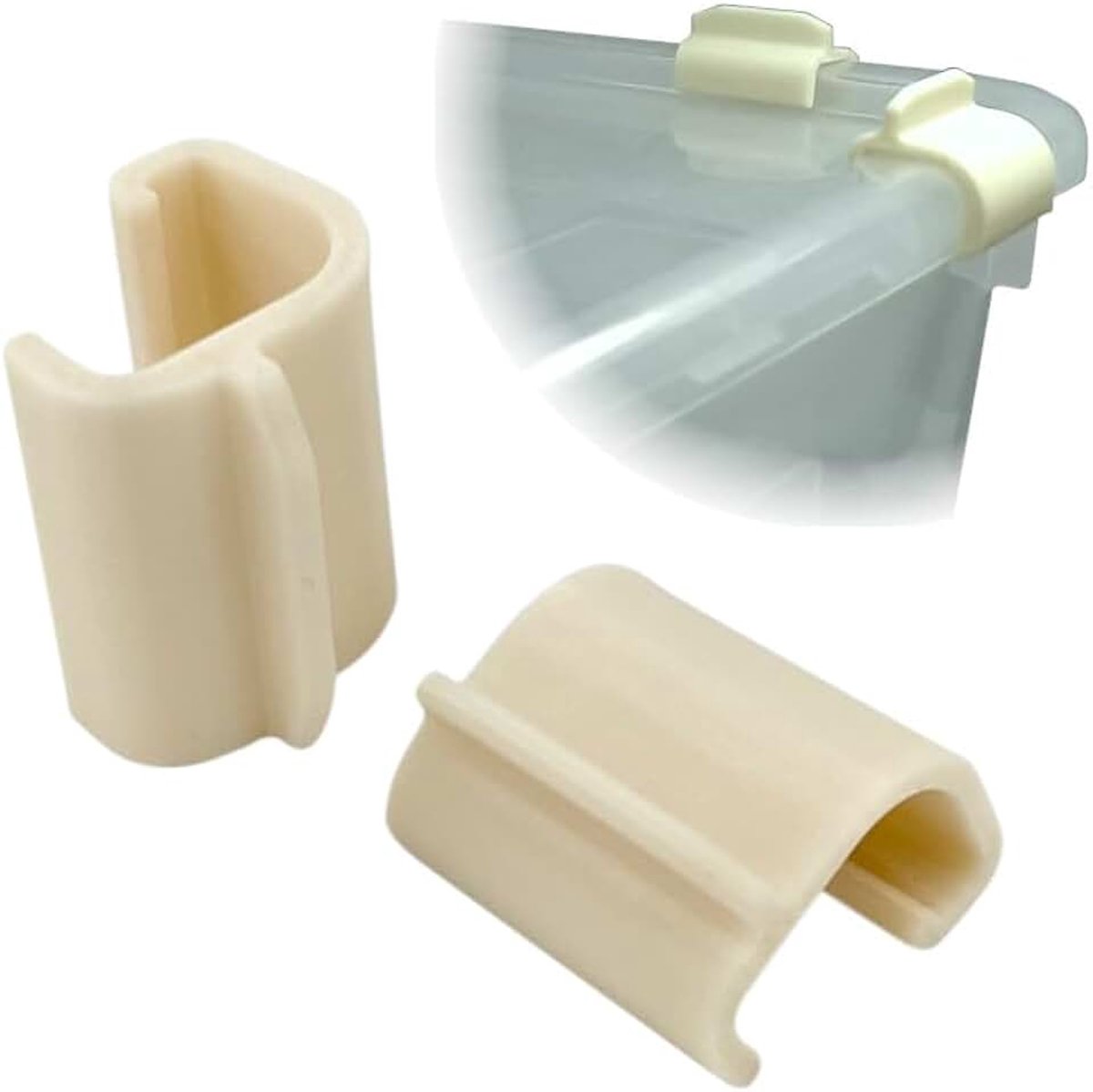 Afsluitclips voor IKEA Samla Box Boxen Afsluitklips afgerond compatibel met Ikea-Samla Clips ... (12Stk, 45L/65L)