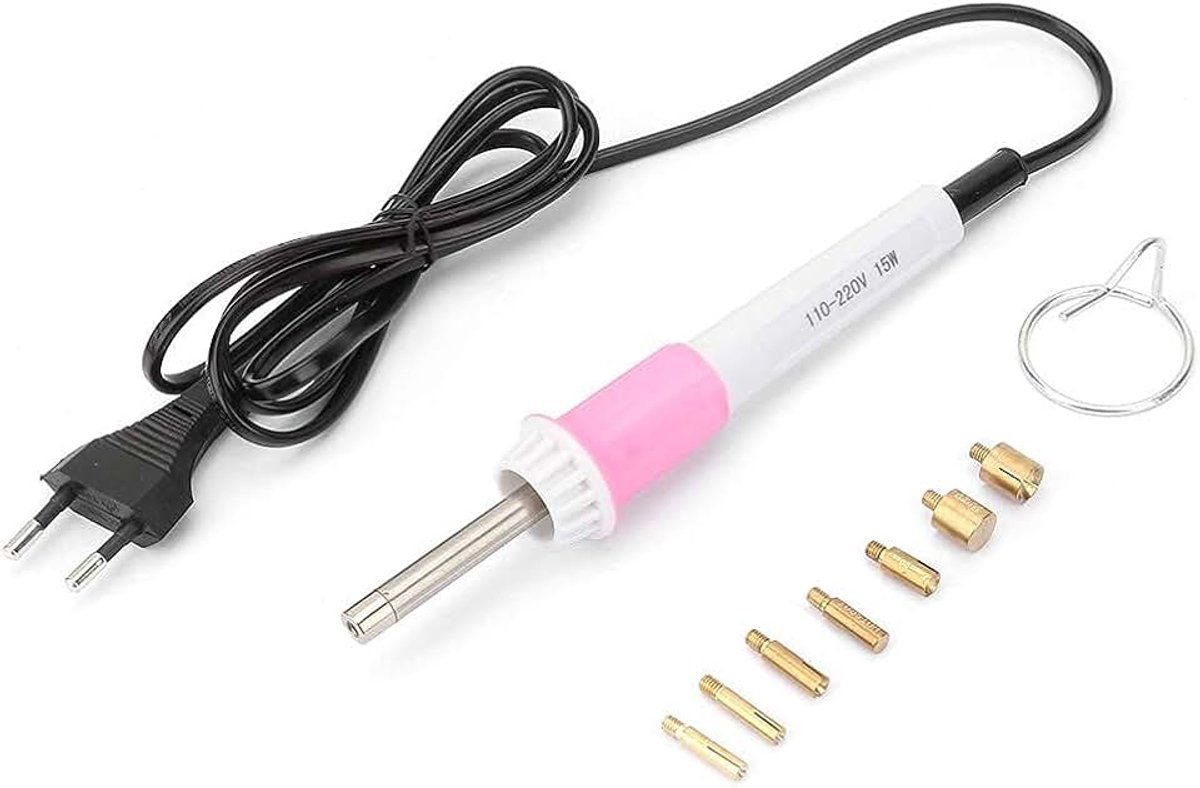 Applicator Tool Setter Warmte Applicator Wand met 7 Tips Snel Verwarmd Hot Fix Applicator Wand Setter Tool voor Kleding Kralen