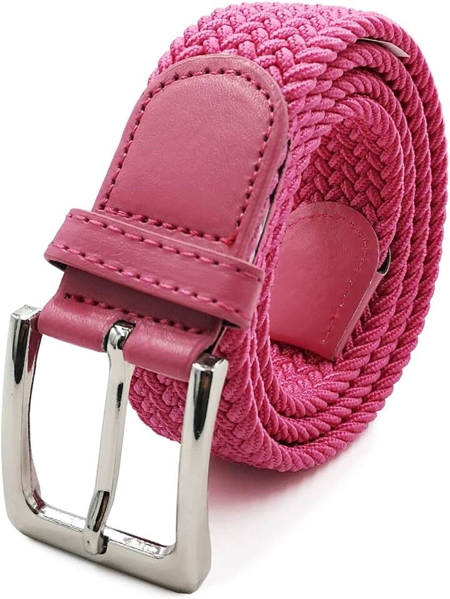 Unisex Elastische Stoffen Riem Gevlochten Rekbare Dames en Heren