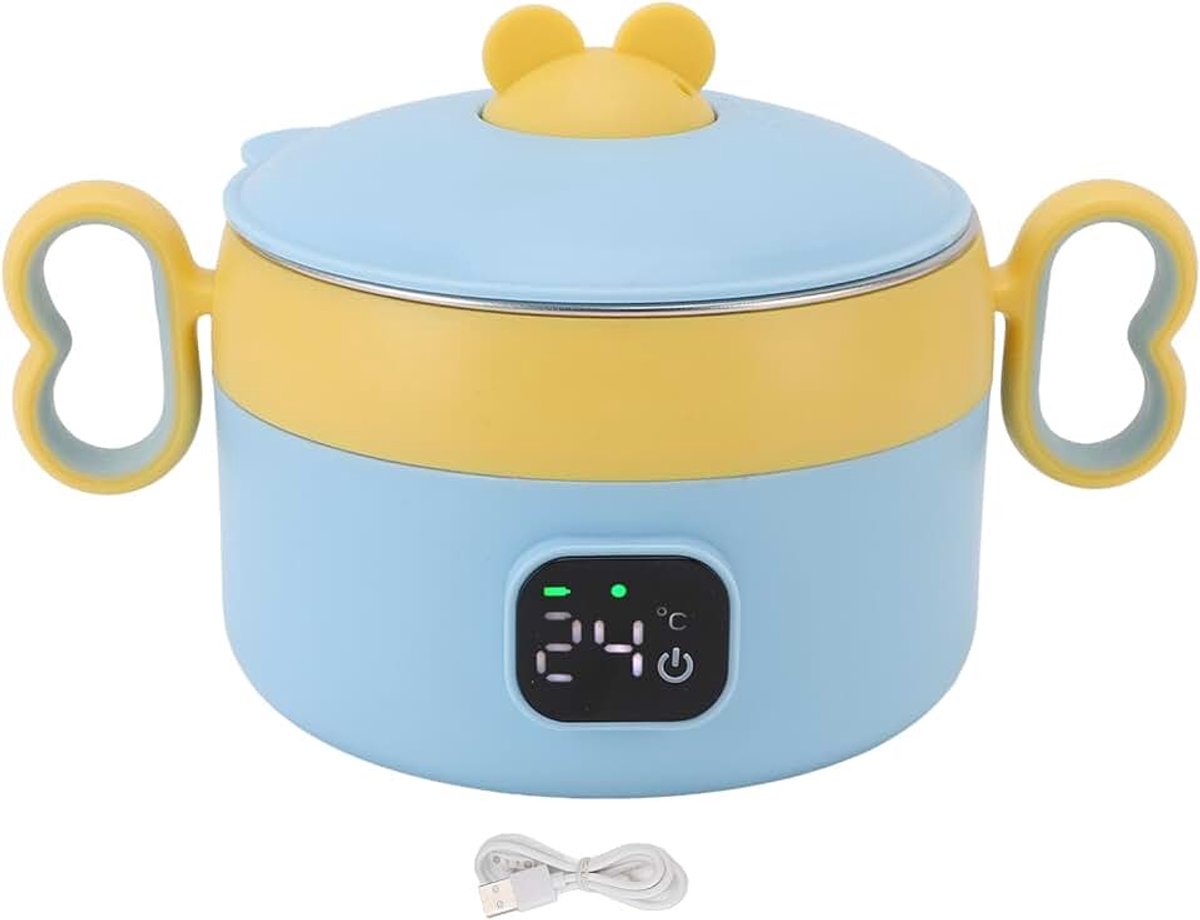 Lunchbox, Draagbare Baby's Voedsel Warmer USB Constante Temperatuurverwarmde Lunchbox, Kinderen Geïsoleerd Lunchwarmer voor Reiskantoorwerk