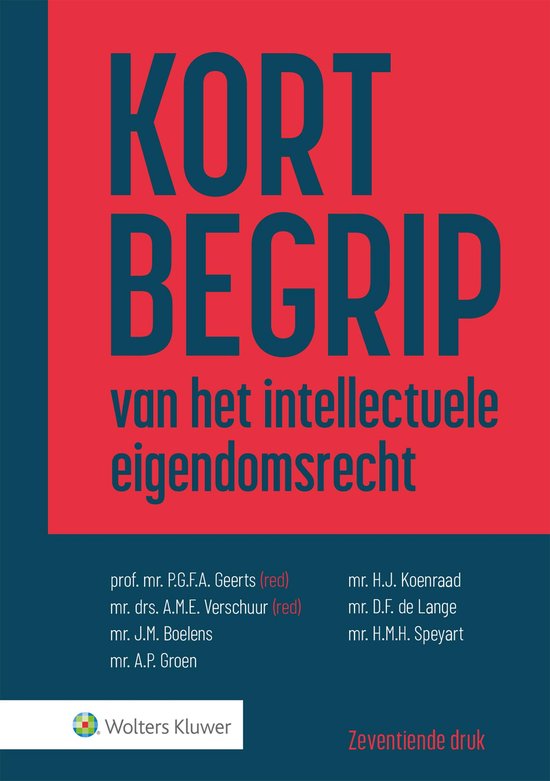 Kort begrip van het intellectuele eigendomsrecht - cover
