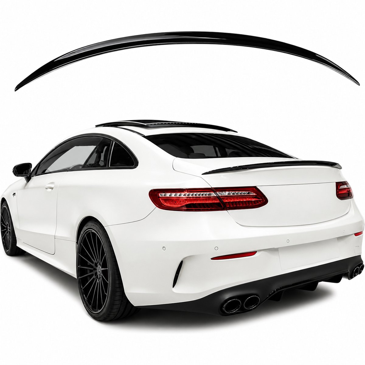Kofferspoiler geschikt voor Mercedes-Benz E-Klasse Coupé C238 (2017-2023) - Glans Zwart