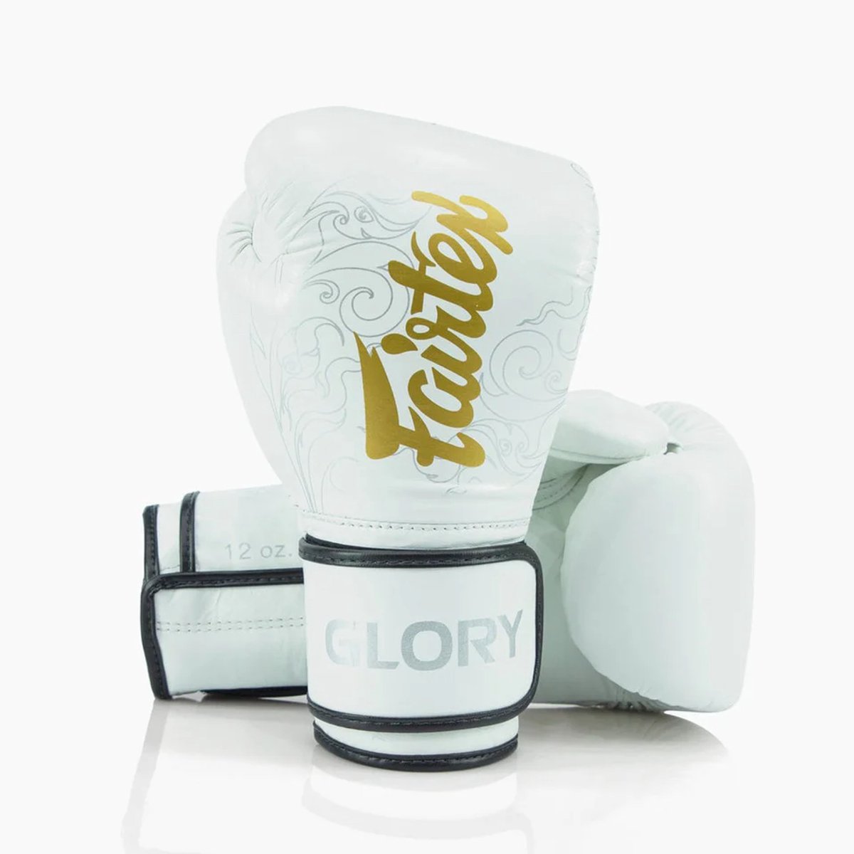 Fairtex x Glory BGVG3 Bokshandschoenen Wit/Goud - Premium Leer - 16 oz