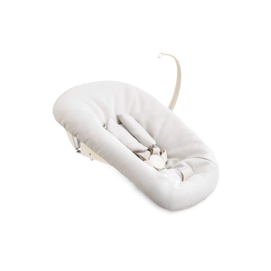 Stokke Tripp Trapp bundel Oak Natural - Babyset Natural - Newborn Vanilla White/ Beige - Tray Vanilla White - Kussenset Beige — afbeelding 4