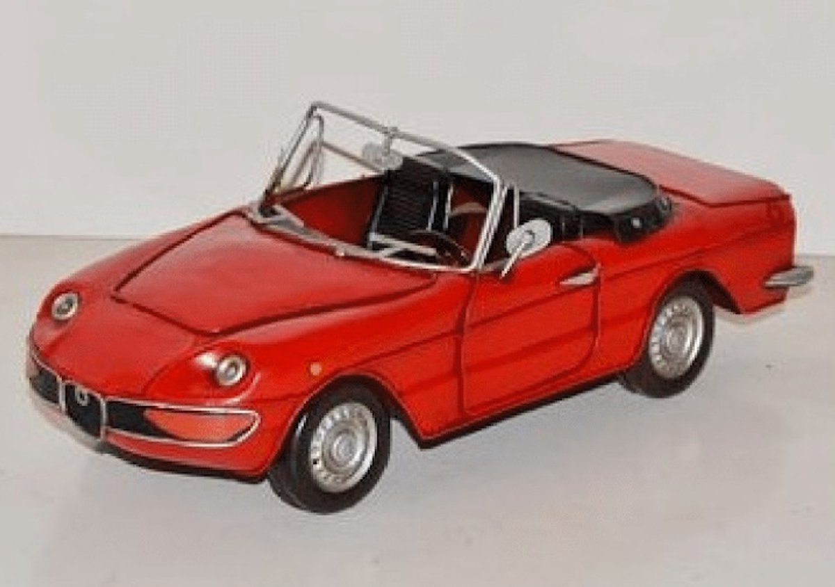 Maddeco blikken auto "spider veloce alfa romeo" (31x20x10)