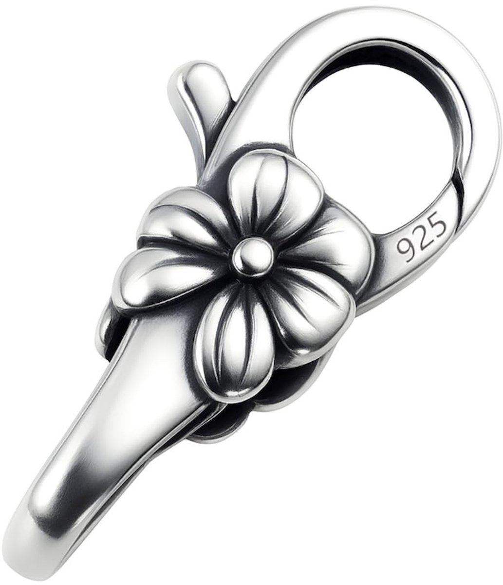 Dailygoods - Dubbele Karabijnhaak van 925 Sterling Zilver - Sieradensluiting voor DIY