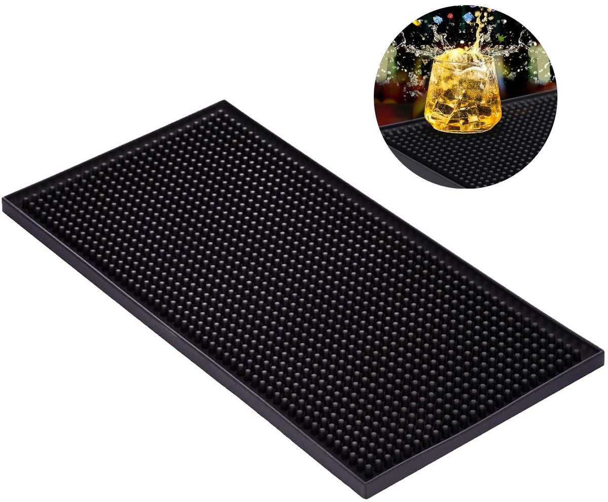 Dailygoods - Barmatte Rubber 30 x 15 cm voor Servies en Koffie