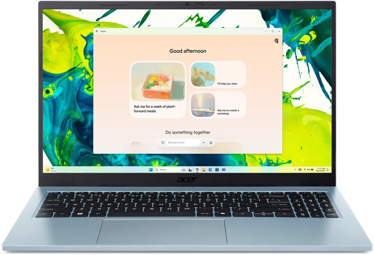 Aspire Go 15 AG15-72P-58MP Copilot+ PC Laptop 15 inch Core 5 512GB SSD