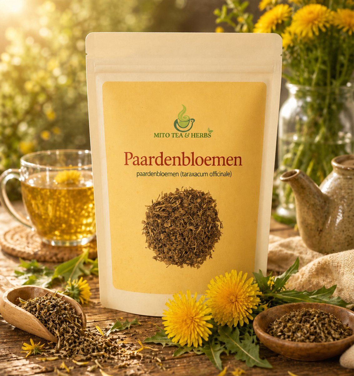 Mito Tea - Losse Thee - Kruiden - Kruidenthee Paardenbloemen - 50 Gram