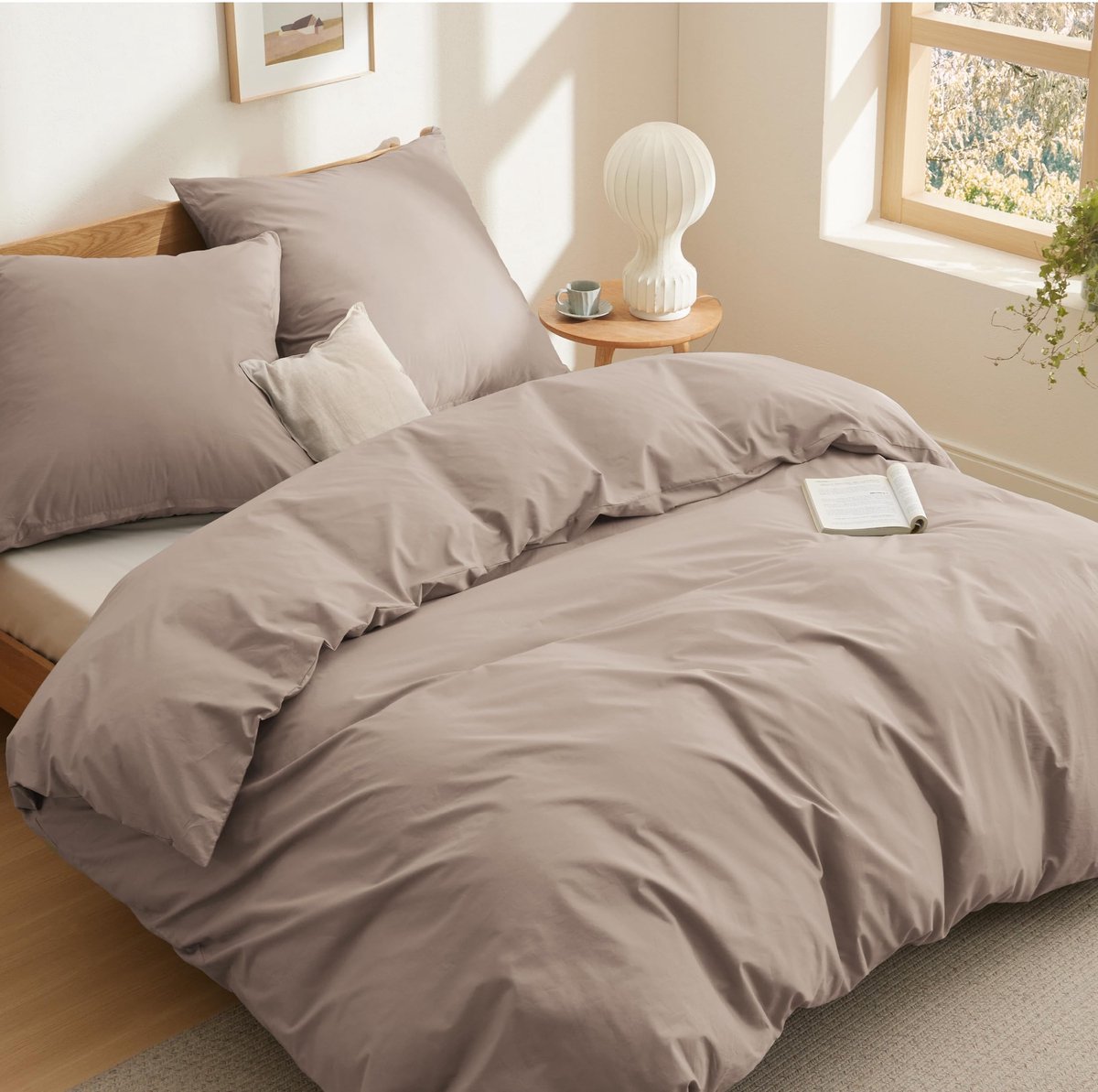 Dailygoods - Beddengoed Set 220 x 240 cm Katoen Kaki met Kussenslopen