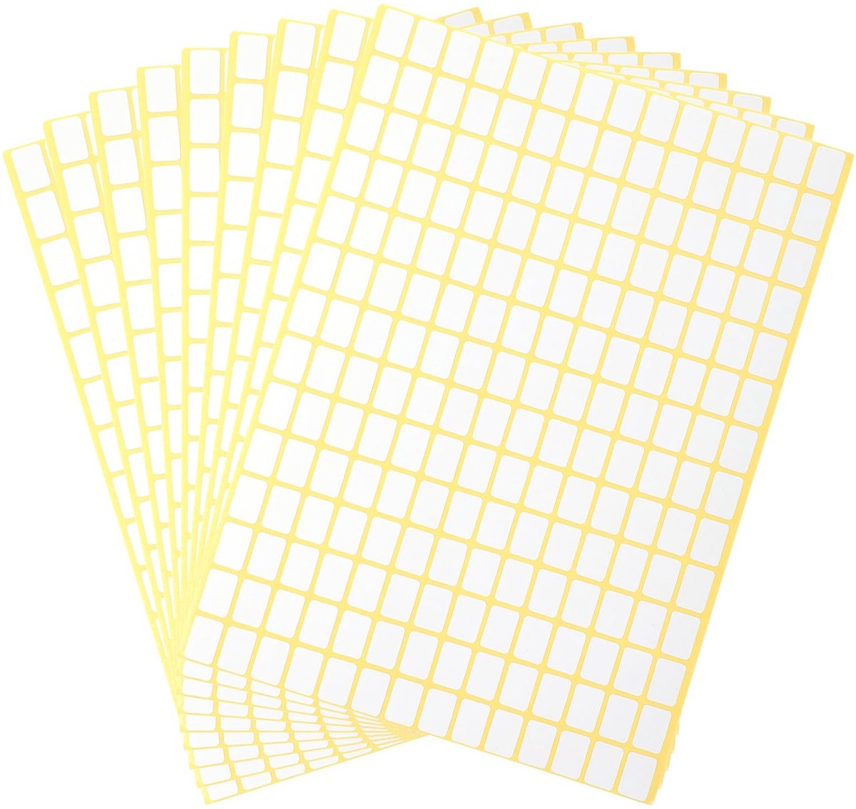 Dailygoods - 2940 Kleine Witte Etiketten - 1,3 x 0,8 cm Zelfklevende Prijsstickers