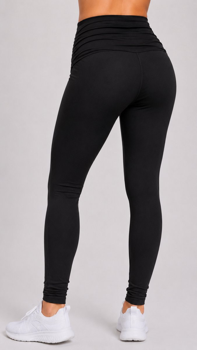 SparkNine Mamamove maternity legging - M - zwart - zachte stof - comfortabel & ondersteunend - rekbaar - zwangerschapslegging — afbeelding 3