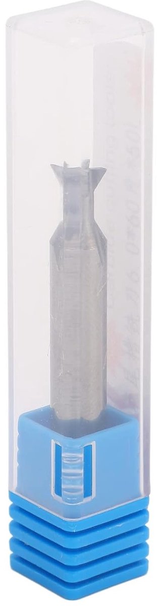 Carbide Dovetail Frees 6mm Schacht 4 Groeven Snelle Frees 50mm Lengte Universele Dovetail Frees (60°) voor Houtbewerking en Precisie Frezen