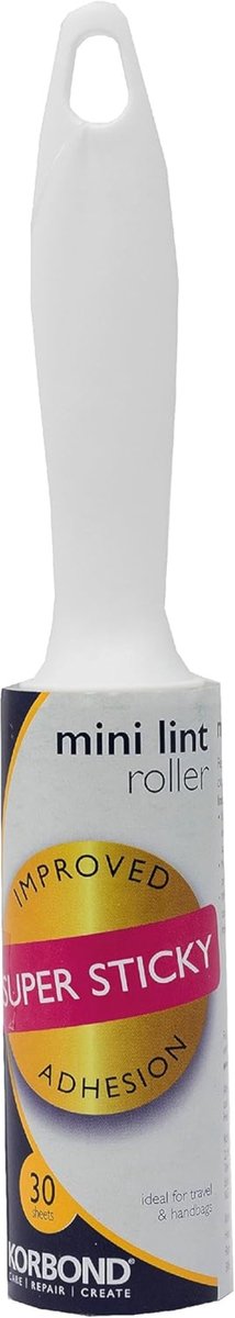 Mini Pluisroller - Compact - Verwijdert Pluisjes en Haren - 30 Vellen - Voor Kleding en Meubels