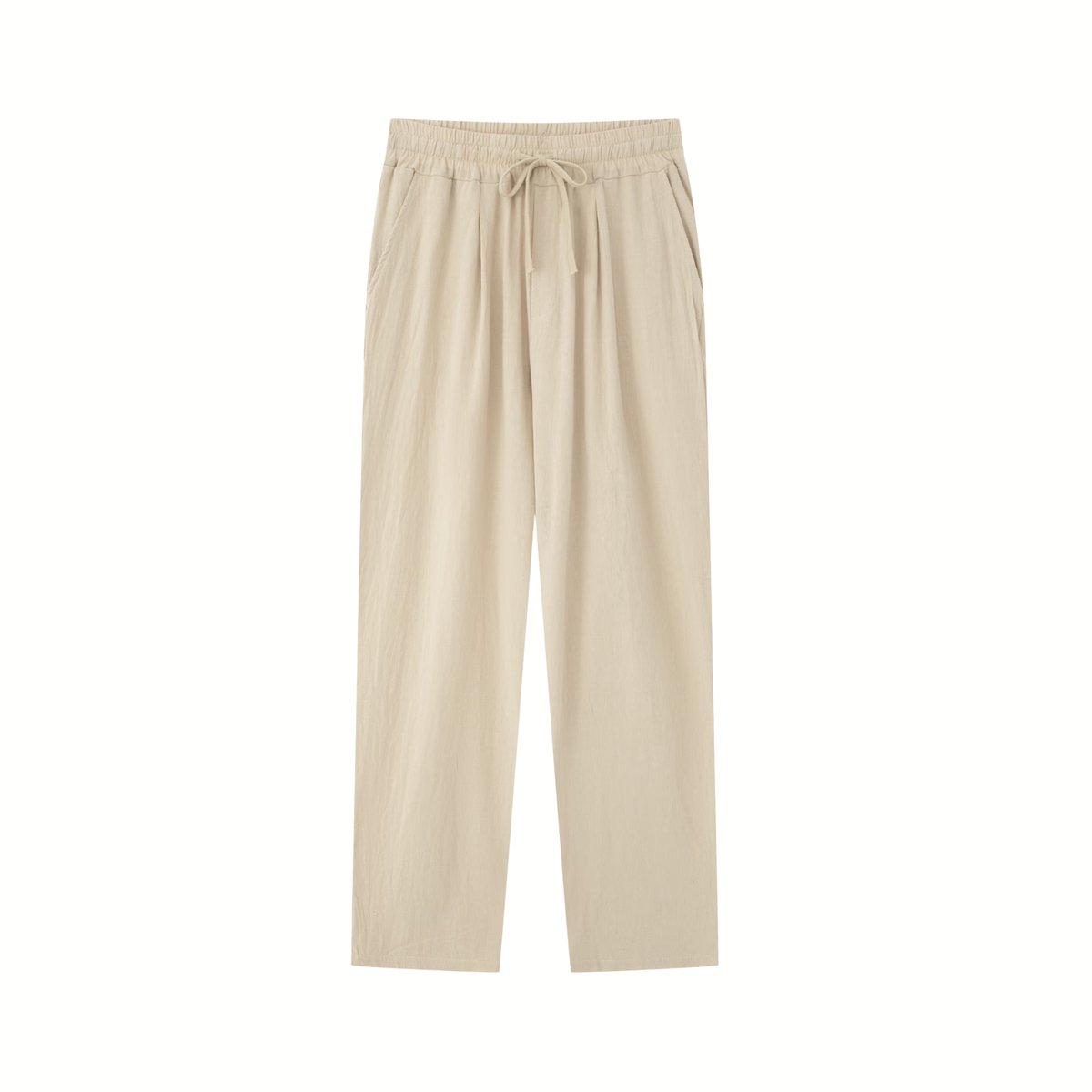 Currero Linnen Broek Heren - Zomerbroek - Volwassenen - Lange Broek - Pantalon - Strandbroek - Zomer - Ibiza Stijl - Khaki M