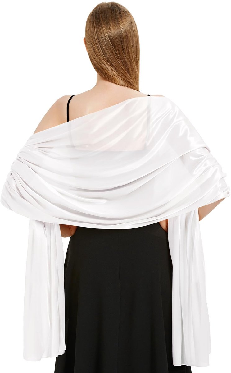 chiffon stola voor dames, feestelijk, stola voor avondjurk, kleurrijke elegante zachte schouderdoek voor bruidsjurken, feesten, bruiloften, cadeau