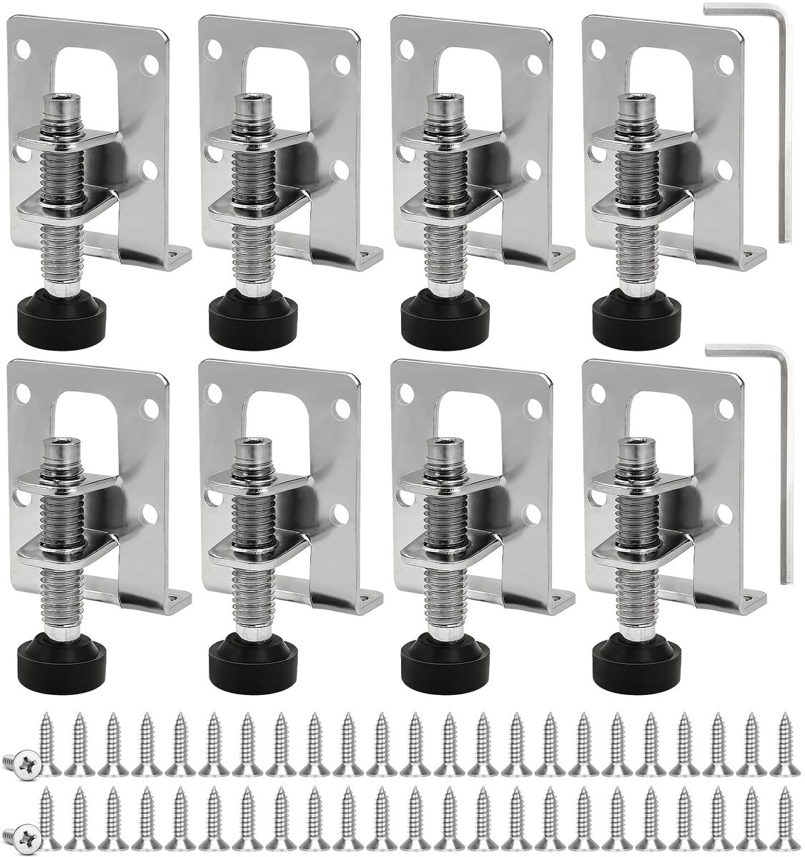 8 stuks verstelbare meubelpoten, in hoogte verstelbaar, meubelpoten, zware meubelpoten, in hoogte verstelbaar, voor meubels, tafel, planken, kasten, werkbank