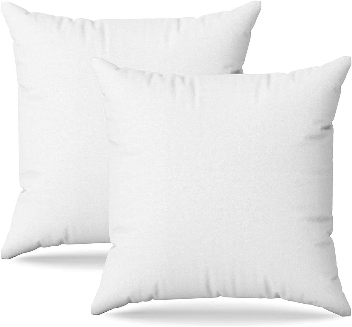 40x40 Opvulkussens 2 stuks Interne decoratieve zachte vierkanten met kussenslopen van katoen en Polyester Hypoallergeen Anti-mijt Woninginrichting Woonkamer Bed