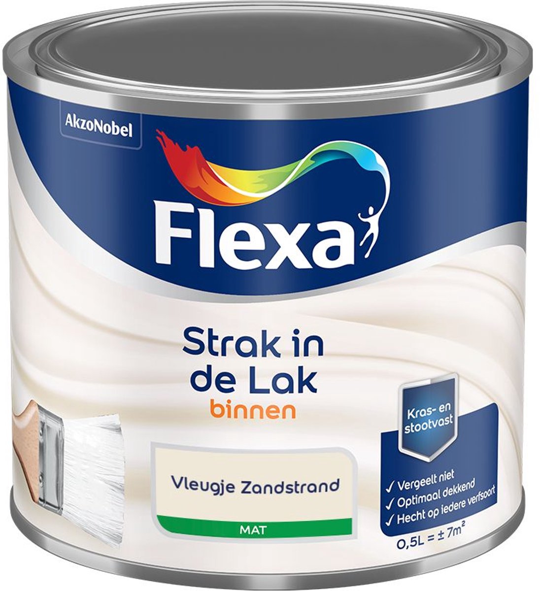 Flexa - Strak In De Lak Binnenlak Mat - Vleugje Zandstrand - Mengverf - 500 Ml
