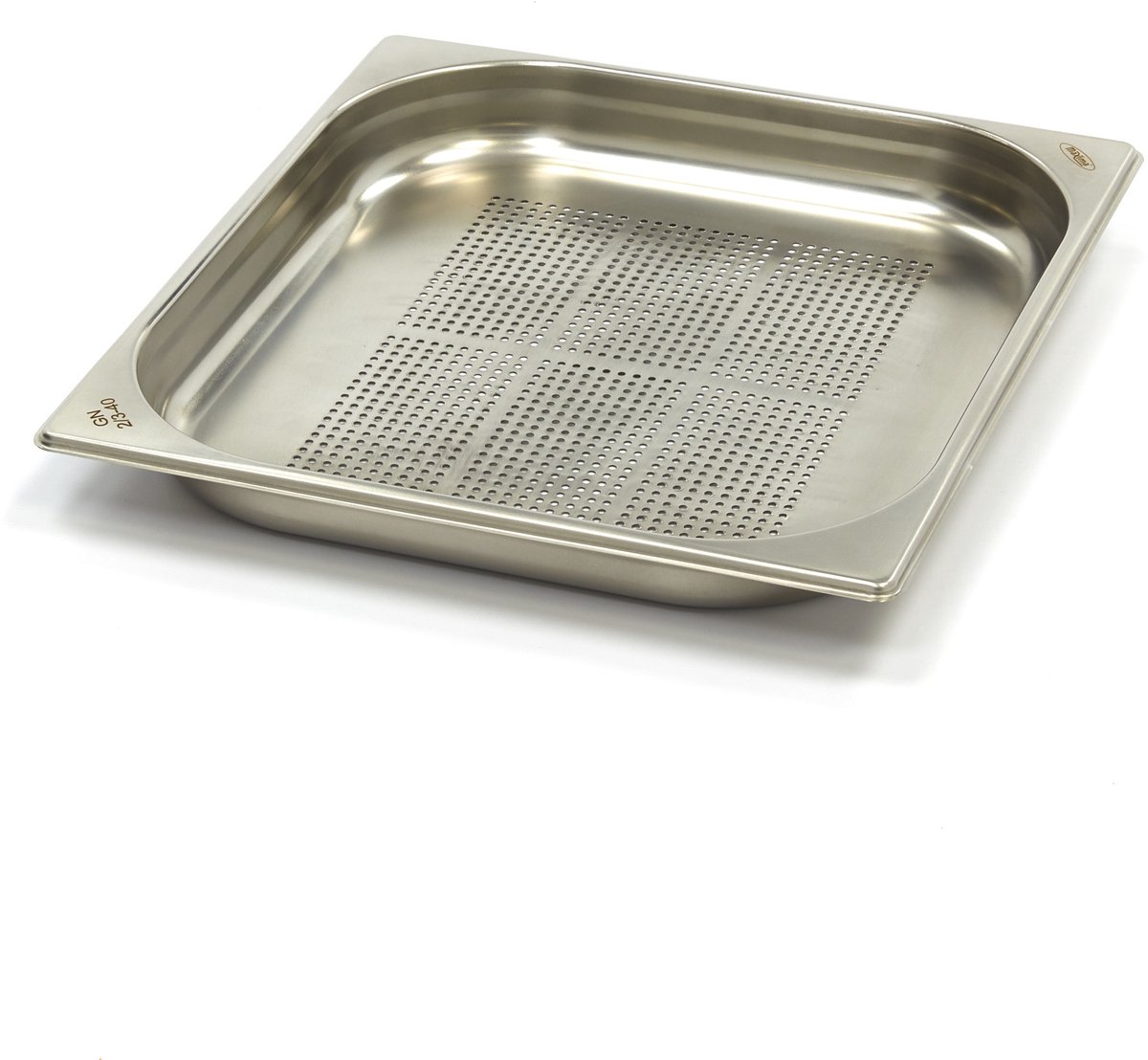 Gastronorm Bak - 2/3 GN - 4 cm Diep - RVS - Geperforeerd