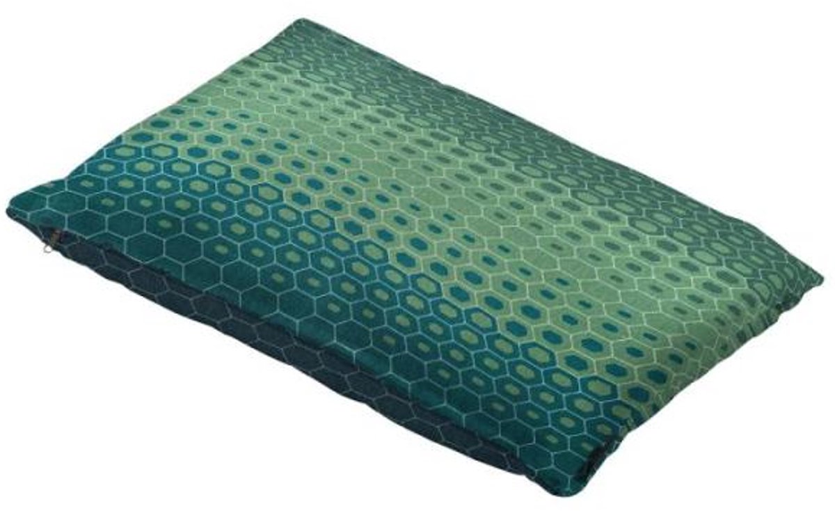 Sierkussen 50x30 met paspel Suzy blue (p)