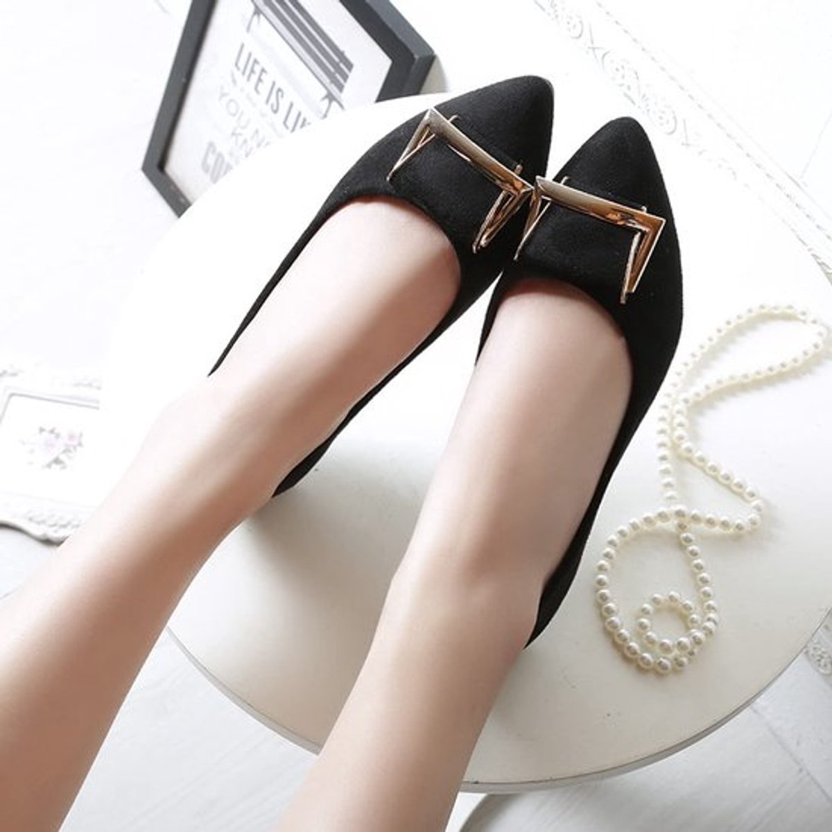 OmGoods - Dailygoody - Vrouwen Flats Schoenen - Casual Ballerina's