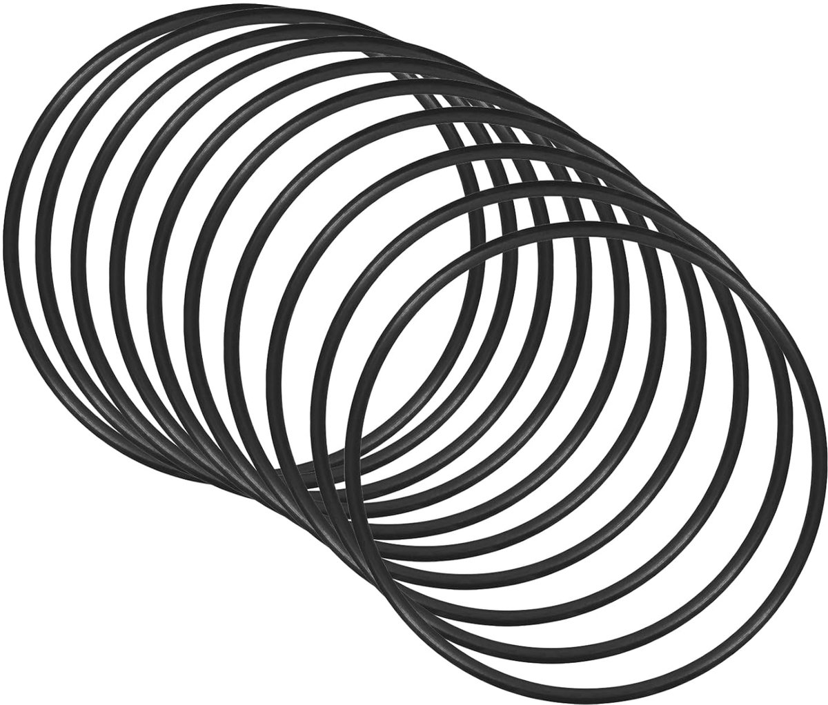 60 mm x 56 mm x 2 mm nitril rubberen afdichtingen x 10 stuks ronde afdichting voor waterkraan loodgieterswerk reparatie afdichting verbinding [zwart]