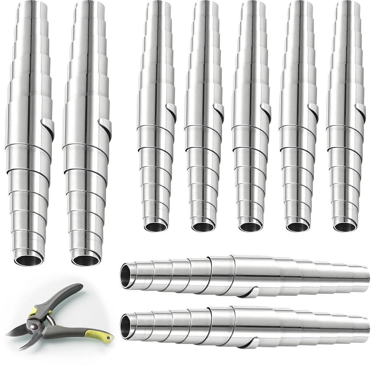 Tuinschaar, roestvrijstalen tuinschaar, veer, vervanging, universele flexibele takkenschaar, dijbeenveer voor reparatie, boomschaar, takkenschaar, tuingereedschap (6 cm, 7
