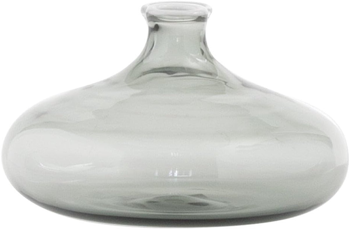 Borosilicaat Glas Handgeblazen Kleine Vaas met Bloem 19 cl, Elegante Decoratiesupplement voor Tafel en Interieur