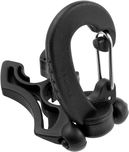 2 stuks-Duikslangklem - BCD-regelaar slangklem - slanghaak - BCD-slangclip - duik- en snorkelaccessoires - geschikt voor regelaars - duikhorloges - manometers - zwart - 10*3,7*1,5 cm - 1 cm diameter — afbeelding 4