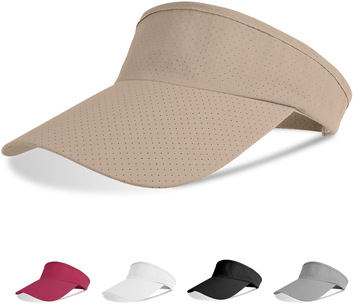 Aomig zonnekleppet, sportzonneklephoeden Mesh sneldrogende golfpet, effen lege honkbalpet Verstelbare sport-casual pet