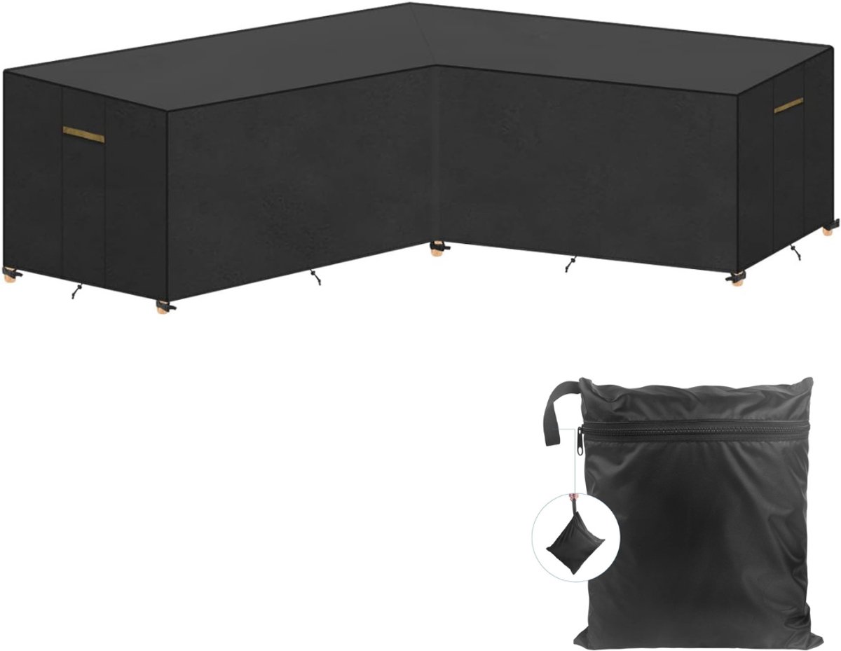 CRLYN® Tuinmeubelhoes L-vorm - Beschermhoes Hoekbank - Meubels Beschermen