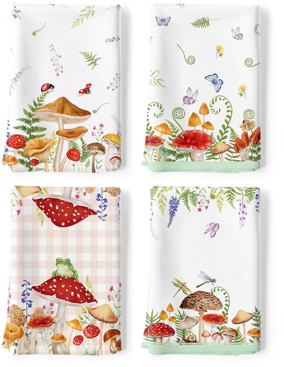 keukendoek 100% katoen sneldrogende vaatdoeken 48 x 70 cm, vaatdoek handdoeken voor inwijding geschenken dineren, thuis, bruiloft, banket, buffet (set van 4)