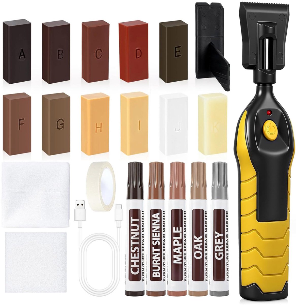 CRLYN® Laminaat Reparatieset - Laminaatvuller - Vuller - Stiften Set