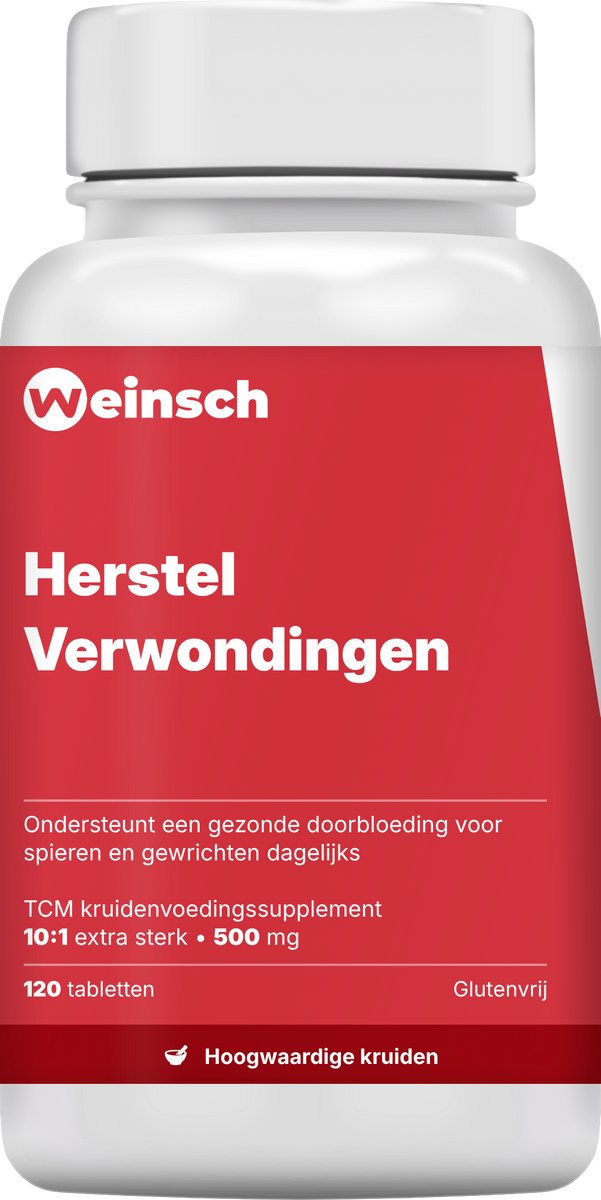 Weinsch Herstel Verwondingen (Jin Gu Die Da Pian) | 10:1 extra sterk | 500mg | 120 tabletten