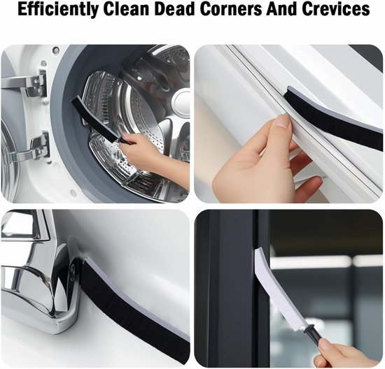 11 stuks reinigingsborstel voor spleten, Crevice Gap Cleaning Brush, multifunctionele reinigingsborstel voor keuken, badkamer, deuren en ramen — afbeelding 5