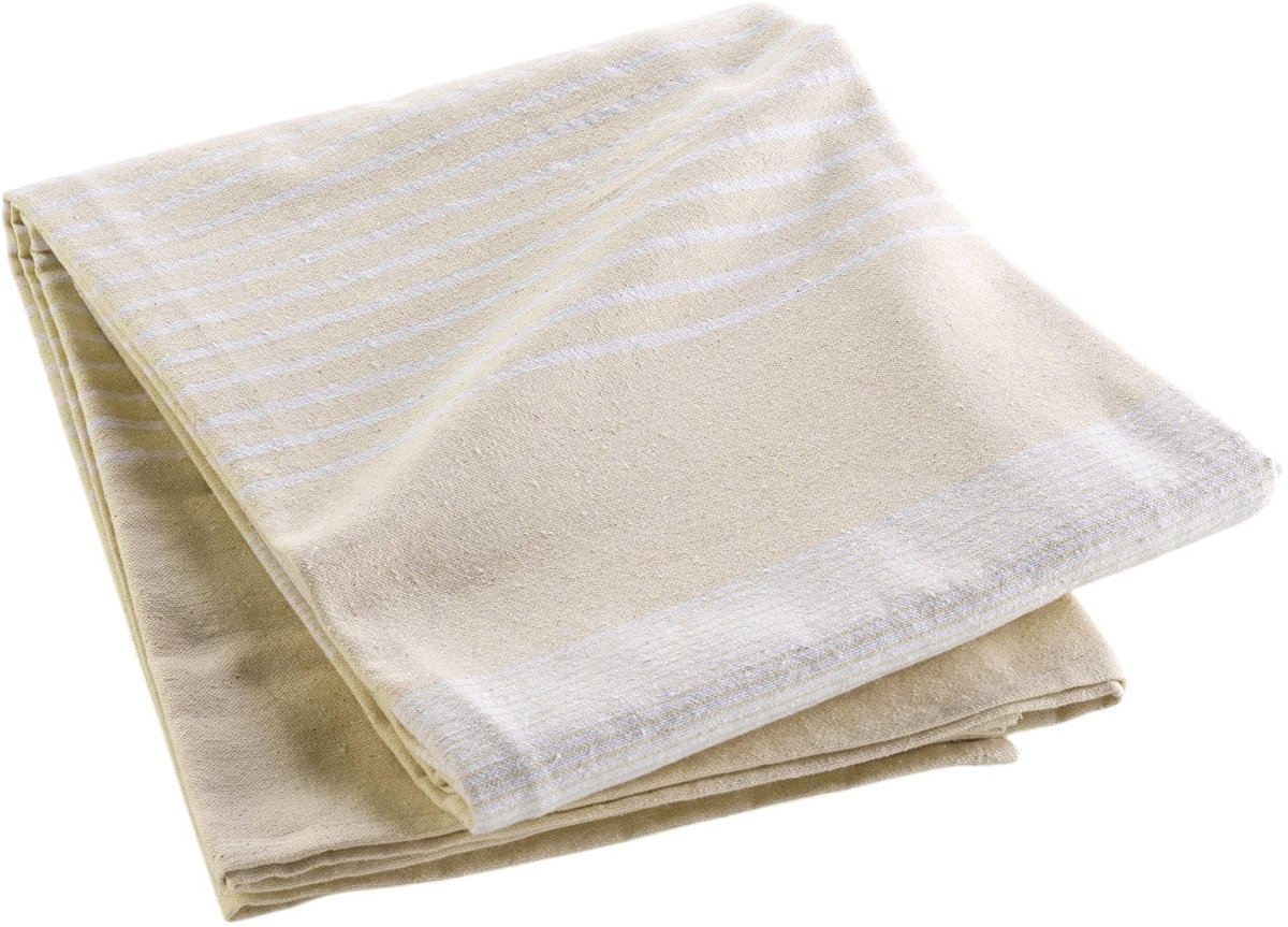 douceur d'intérieur, Sprei (220 x 240 cm) Adele naturel, geweven katoen en polyester