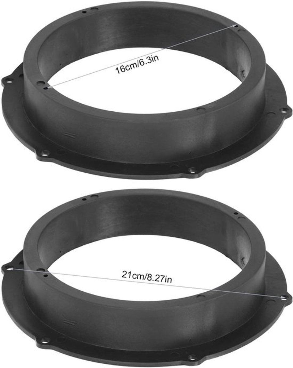 By shayne - Speaker Spacer - Luidsprekeradapter - Zwart - Audio