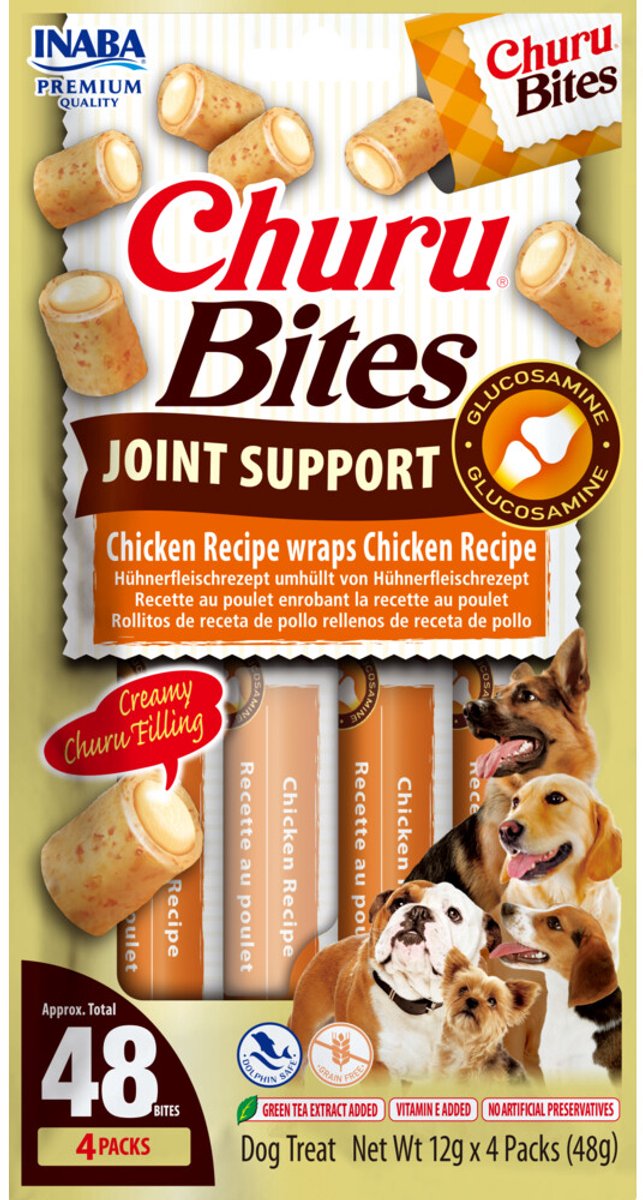 Inaba Churu Bites Joint Support Chicken Wraps Chicken - 4x12 gr